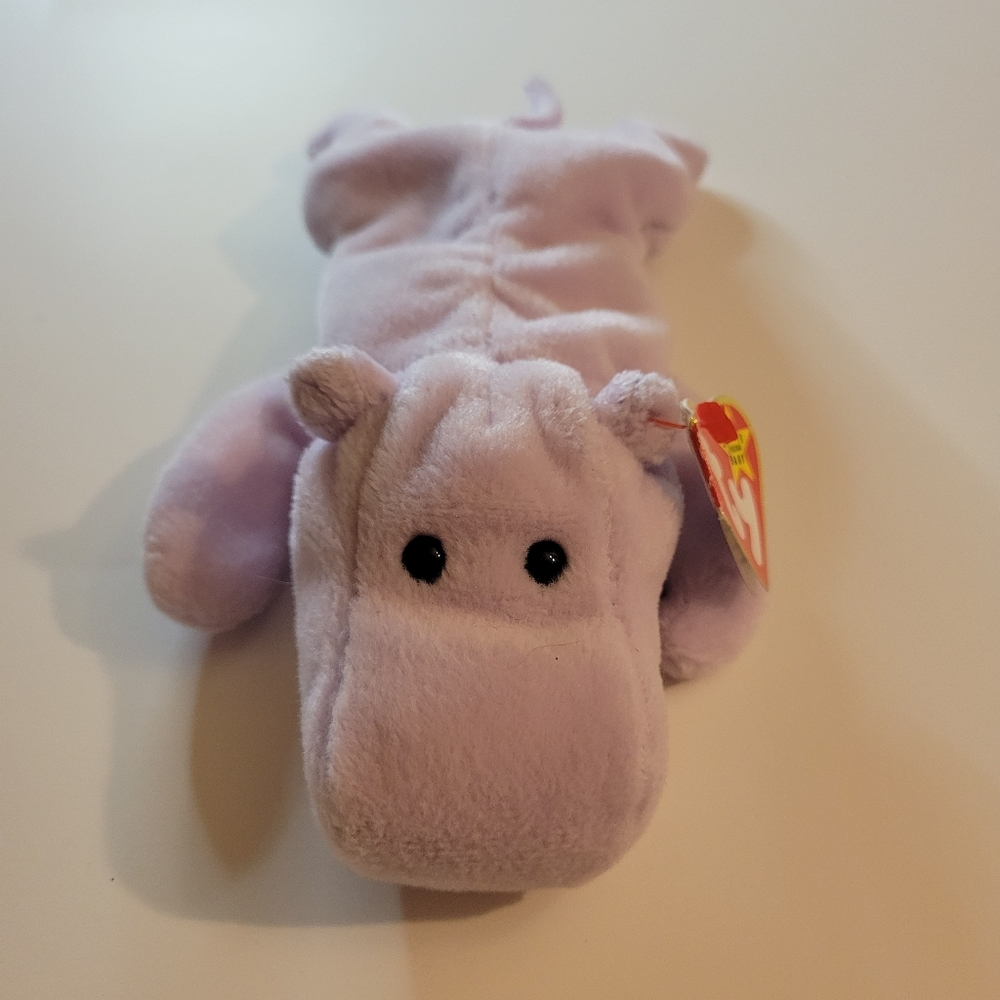 Happy the Hippo PVC Pellets 1994 Beanie Baby